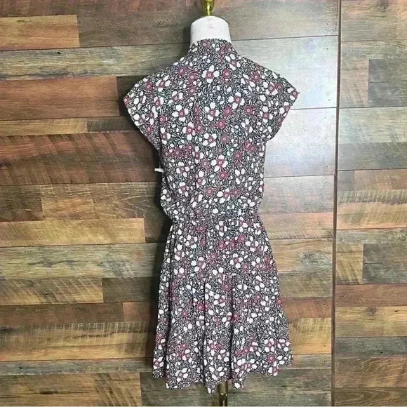 Rebecca Minkoff Micro-Floral Mini Dress in Black/Red/White, Size XXS.NWT! - Picture 7 of 14